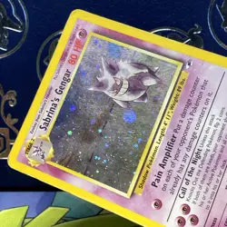 Pokemon 2001 Sabrina's Gengar 014/132 Gym Heroes Holo HP - Image 4