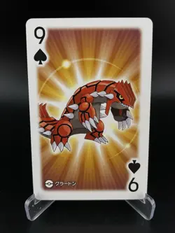Groudon Pokemon All Star Poker Playing Cards Japanese 2016 Nintendo Japan NM - Image 1