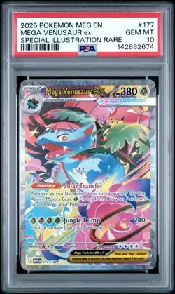 2025 POKEMON MEG EN-MEGA EVOLUTION #177 MEGA VENUSAUR EX PSA 10 - Image 1