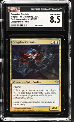DROGSKOL CAPTAIN Dark Ascension Foil CGC 8.5 MTG [Nostalgium] - Image 1