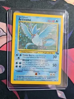 Articuno 2/62 Fossil Holo Authentic Pokemon Card MP Condition - Image 5