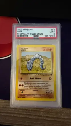 Onix 84/110 Legendary Collection Pokemon PSA 9 - Image 1