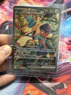 Pokemon Hop's Zacian ex 186/159 Sv09 Journey Together Rare Full Art Holo EX 230… - Image 1