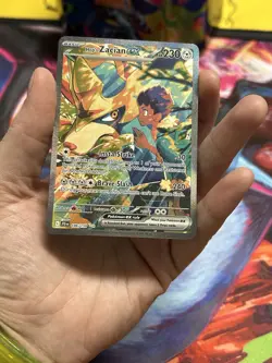 Pokemon Hop's Zacian ex 186/159 Sv09 Journey Together Rare Full Art Holo EX 230… - Image 2