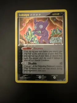 Pokemon TCG Sableye 10/100 EX Crystal Guardians Reverse Stamp Holo 2006 - Image 1