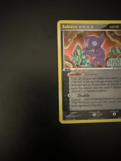 Pokemon TCG Sableye 10/100 EX Crystal Guardians Reverse Stamp Holo 2006 - Image 3