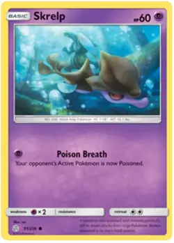 SKRELP 91/236 S&M Cosmic Eclipse COMMON Pokemon - Image 1