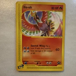 Pokemon TCG Ho-oh Promo Wotc Basic 80HP 52/53 2002 Regular Mitsuhiro Arita - Image 1