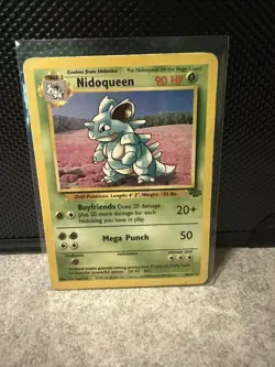 Pokemon TCG Nidoqueen Jungle Unlimited Nonholo Rare 23/64 WOTC - Image 1