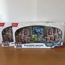 [LOT OF 2] Pokemon TCG 151 Blooming Waters collection. Factory Sealed. - Image 1