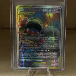 Pokemon TCG - Muk and Alolan Muk Tag Team GX (Full Art) 61/214 Near Mint - Image 1