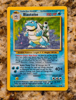 Pokemon Blastoise 2/102 Base Set Holo Rare English 1999 100 HP - Image 1