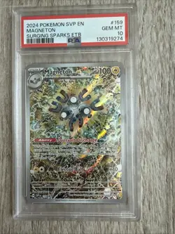 PSA 10 GEM MINT Pokemon Scarlet & Violet Magneton SVP159 Surging Sparks Promo - Image 1