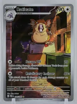 Raticate 2026 Pokemon TCG #099/088 ME03 Perfect Order Illustration Rare Holo - Image 1