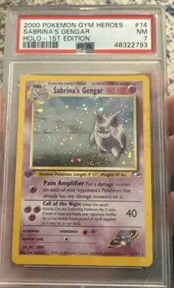 Pokemon TCG Sabrina's Gengar Gym Challenge 14/132 1st Edition Rare - Image 3