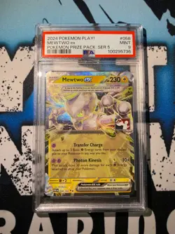 Pokemon Mewtwo Ex Prize Pack Play Promo PSA 9 Stamped Exclusive - Image 1