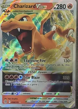 2022 Pokemon - Charizard VSTAR - Brilliant Stars - 018/172 - Image 1