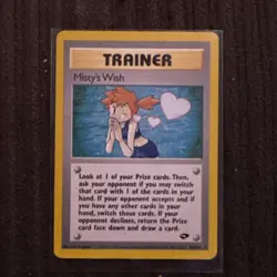 Misty's Wish 108/132 Gym Challenge Non Holo Rare Pokemon TCG 2000 - Image 1