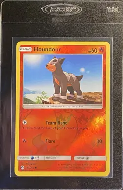 Houndour Reverse Holo Common 45/214 Pokemon TCG Sun & Moon Lost Thunder NM - Image 3