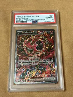 2025 POKEMON MEP EN-ME BLACK STAR PROMO 024 ORICORIO ex ULTRA-PREMIUM PSA 10 - Image 1