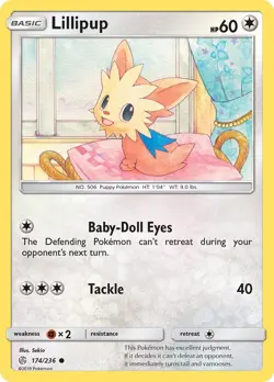 Lillipup (174/236) Common NM SM12 SM - Cosmic Eclipse Pokemon TCG - Image 1