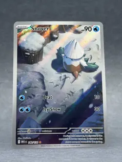 Pokemon - 140/132 Snover ME01 Mega Evolutions Illustration Rare Holo NM TCG - Image 1