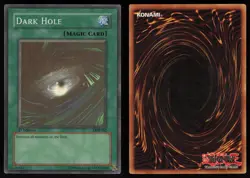 Dark Hole (Magic) LOB-052 GLOSSY Super Rare 1st Edition Yu-Gi-Oh - Image 3