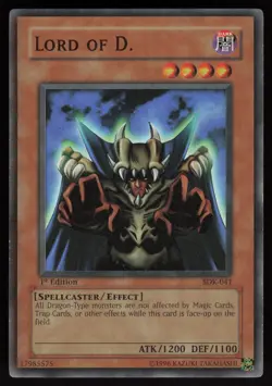 Lord of D. SDK-041 Super Rare Starter Deck: Kaiba 1st Edition Yu-Gi-Oh - Image 1