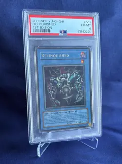 Relinquished SDP-001 Yu-Gi-Oh! Ultra Rare Starter Deck Pegasus 1st Ed PSA 6 - Image 1