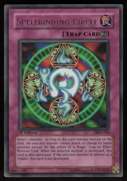Spellbinding Circle MRL-006 Ultra Rare Magic Ruler 1st Edition Yu-Gi-Oh - Image 1