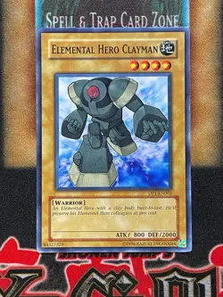 Yugioh Elemental Hero Clayman DP1-EN003 Common LP - Image 1