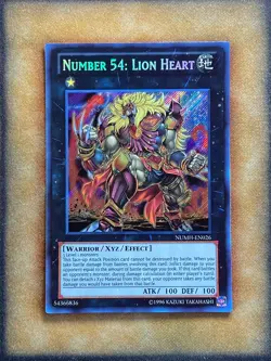 Yugioh Number 54: Lion Heart NUMH-EN026 Secret Rare NM - Image 1