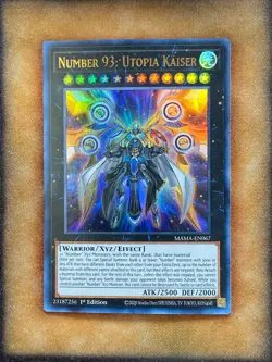 Yugioh Number 93: Utopia Kaiser MAMA-EN067 Ultra Rare 1st Ed NM - Image 1
