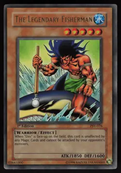 The Legendary Fisherman PSV-076 Pharaoh's Servant 1st Edition Yu-Gi-Oh - Image 1