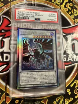 YuGiOh BLACK-WINGED DRAGON #QCCP-JP140🔥PSA 10🔥JAPANESE ED-2024 ULTIMATE RARE - Image 5