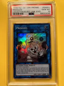 YuGiOh PROGLEO #LOD2-EN001🔥PSA 10 GEM MT🔥UNLIMITED EDITION-2019 SUPER RARE - Image 1