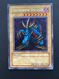 Yugioh - Tri-Horned Dragon - LOB-000 - Unlimited - MP - Image 1