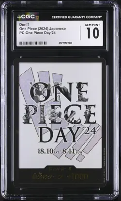 Don!! CGC 10 Gem Mint 2024 Pc:one Piece Day'24 One Piece Japanese - Image 1