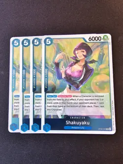 4x OP08-046 Shakuyaku R Playset - One Piece Card Game - Two Legends Eng NM/M - Image 1