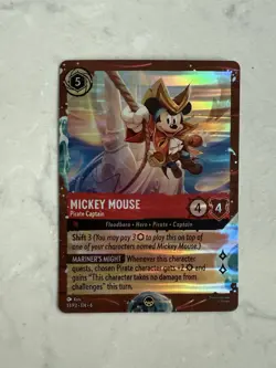 Mickey Mouse - Pirate Captain (Disney Cruise Promo) 13 Disney Lorcana Promo... - Image 1