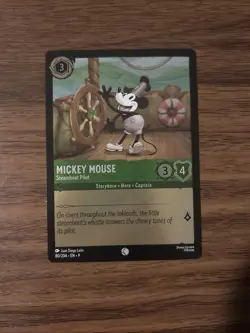 Mickey Mouse - Steamboat Pilot 80/204 Foil Fabled Disney Lorcana TCG - Image 1
