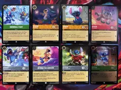 Disney Lorcana : Stitch Fans 8 Card Lot - Image 1