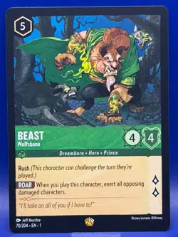 Disney Lorcana Beast Wolfsbane 70/204 Legendary EN 1 The First Chapter - Image 1