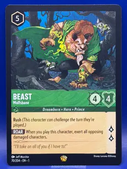Disney Lorcana Beast Wolfsbane 70/204 Legendary EN 1 The First Chapter - Image 3