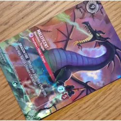 Disney Lorcana Maleficent Monstrous Dragon 5/P3 Foil Top 8 Promo — NM - Image 4