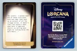 Transcript #6 Disney Lorcana Whispers In The Well 2025 TCG Card - Image 1