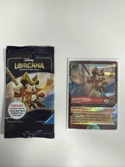 NEW! Disney Cruise Line Lorcana TCG Mickey Mouse Pirate Captain Promo SEALED! - Image 1