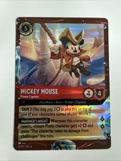 NEW! Disney Cruise Line Lorcana TCG Mickey Mouse Pirate Captain Promo SEALED! - Image 3