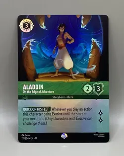 Aladdin - On the Edge of Adventure Epic 211/204 Winterspell Holo Disney Lorcana - Image 1