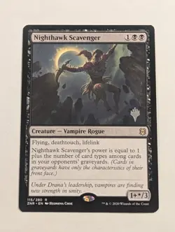 [1x] Nighthawk Scavenger 115 Zendikar Rising ZNR MTG Magic Promo NM/Mint GW1 - Image 1